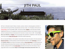 Tablet Screenshot of jithpaul.com
